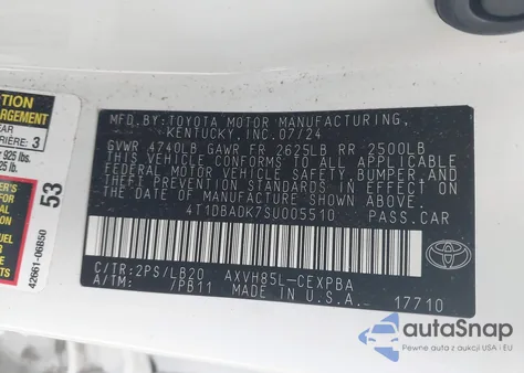 2025 Toyota Camry Xse из США, поврежденный, VIN 4T1DBADK7SU005510